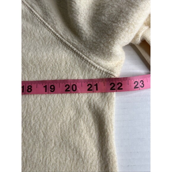 Alternative apparel women Large Ivory  pullover  fleece ‎ sweater - Picture 5 of 7